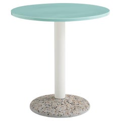 Ceramic Table Ø70, Outdoor-Light Mint Porcelain-by Muller Van Severen for Hay