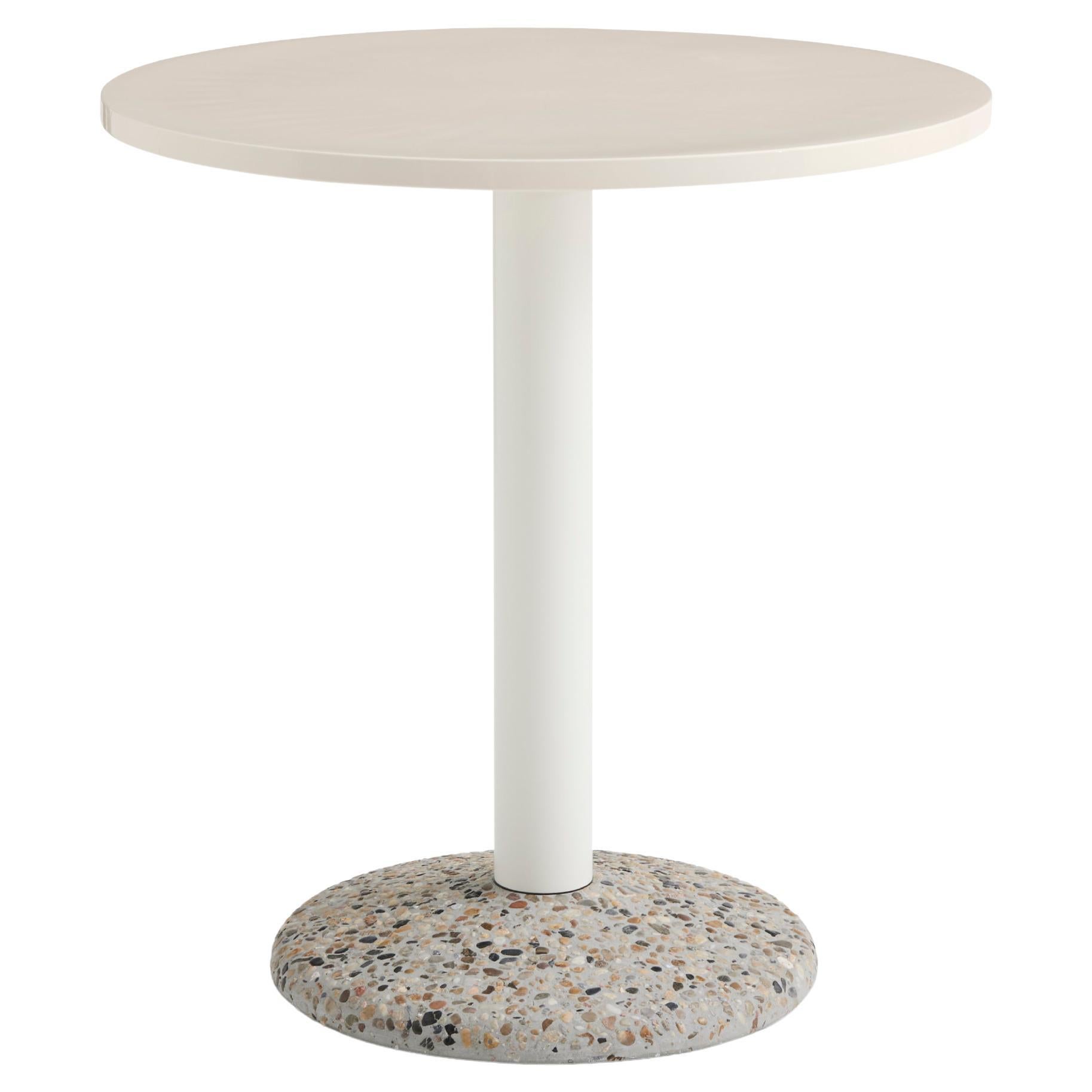 Table en céramique Ø70, extérieur- Porcelaine blanc chaud-par Iler Van Severen pour Hay en vente