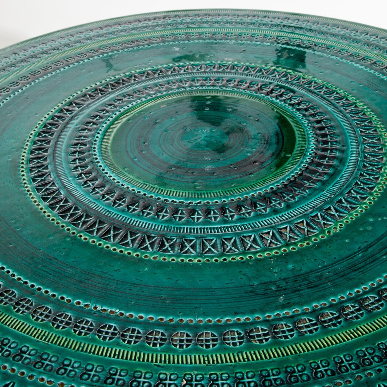 Ceramic Table by Bitossi, Italy, circa 1960s In Good Condition In Greding, DE