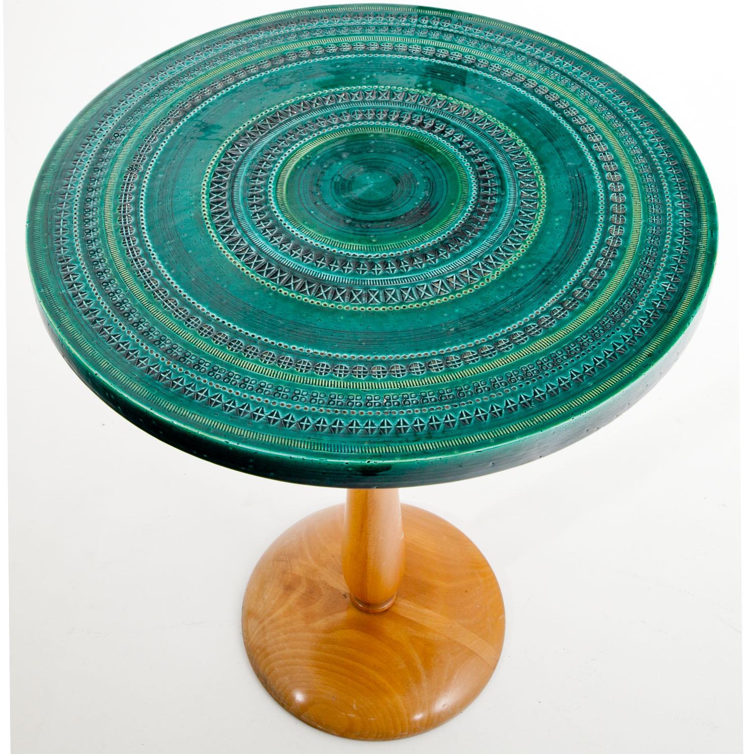 Mid-20th Century Ceramic Table by Bitossi, Italy, circa 1960s