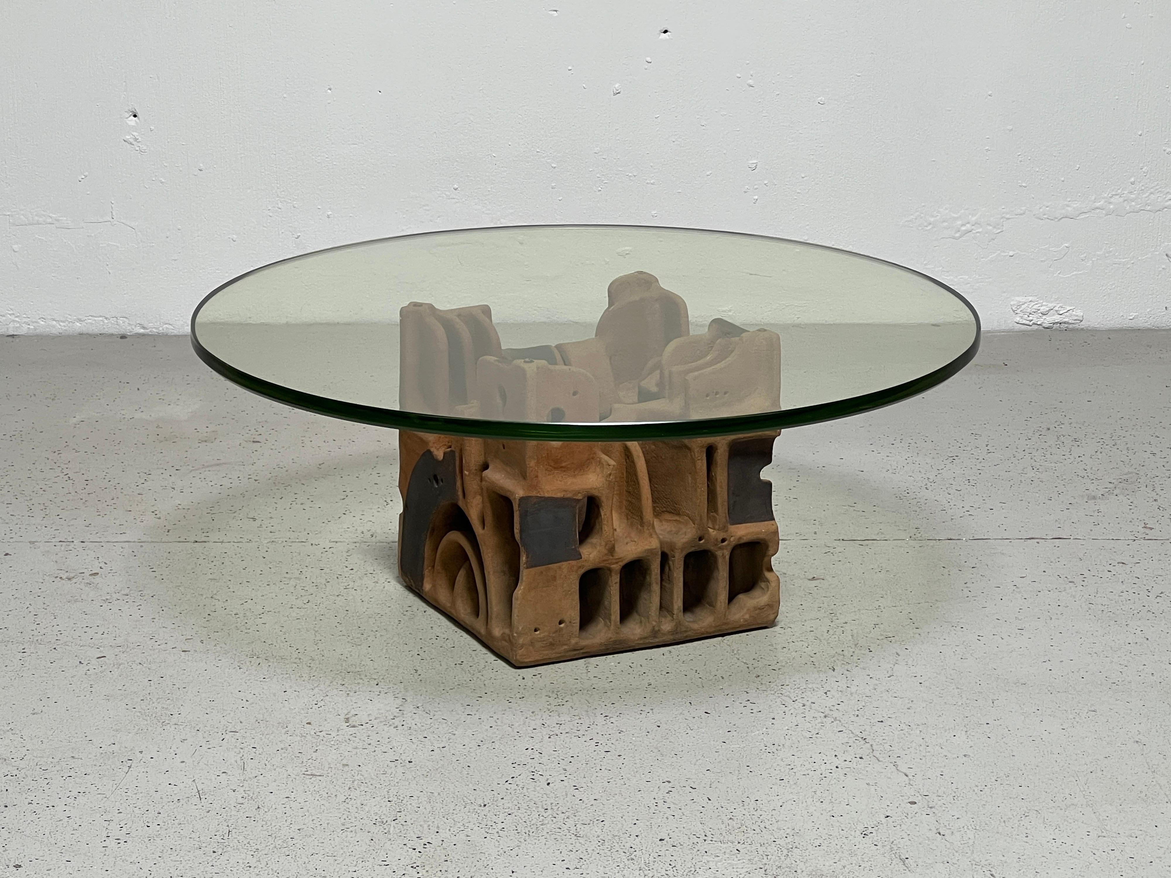 Ceramic table by George Greenamyer for Vladimir Kagan  In Good Condition For Sale In Dallas, TX