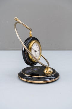 Ceramic Table Clock Europa, circa 1970s