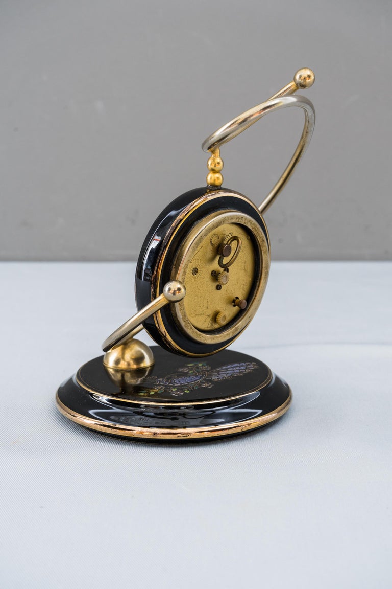 Ceramic Table Clock Europa, circa 1970s at 1stDibs