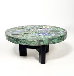 Table en céramique " Fish " d'Eva Herbiet, Belgique, années 1960