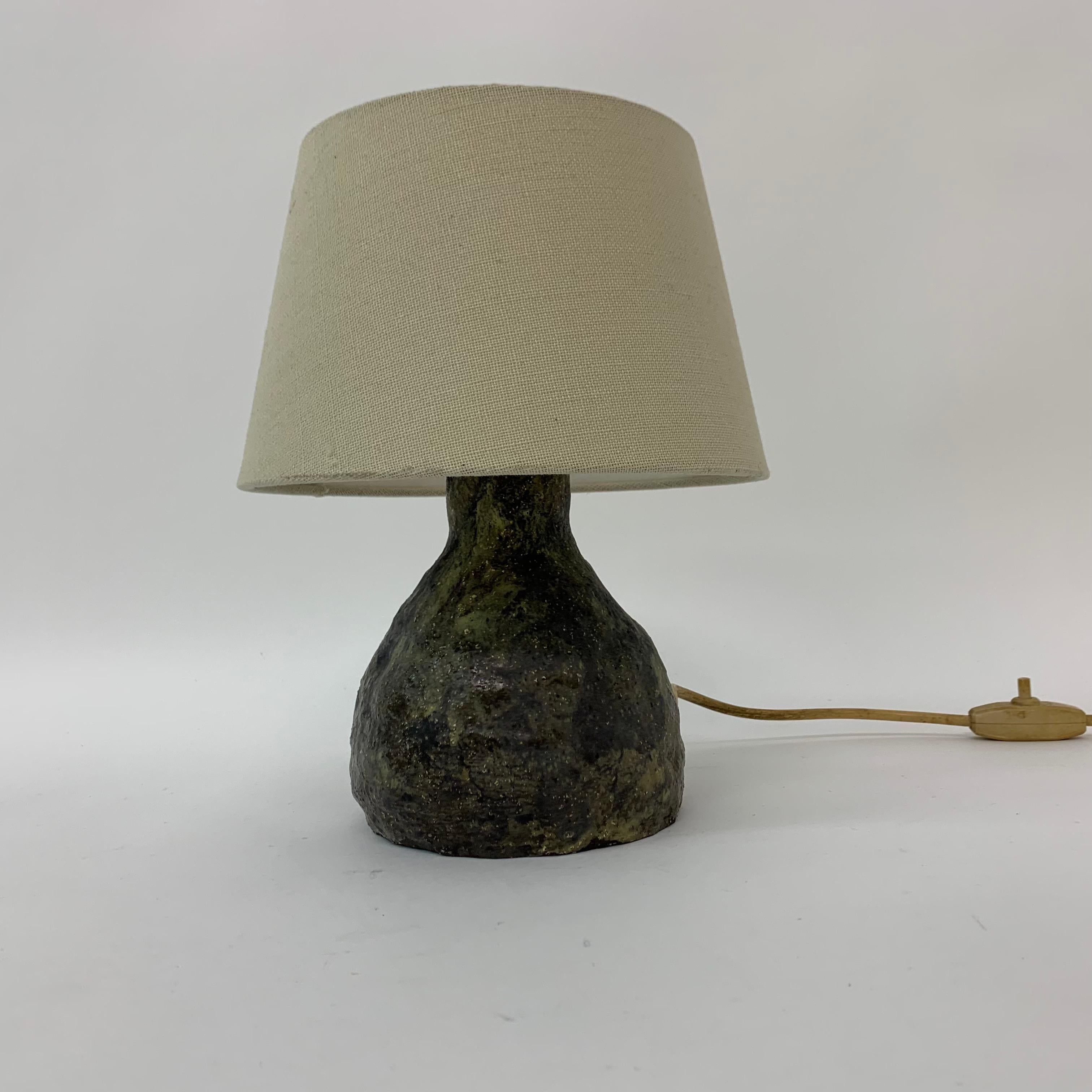 Ceramic Table Lamp, 1970s In Good Condition In Delft, NL