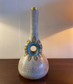 Lampe de bureau en céramique, Accolay, France, années 1960