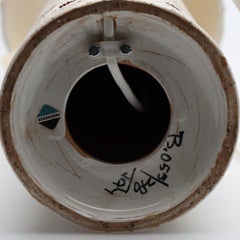 Keramische Tischlampe Aldo Londi Bitossi für Bergboms Schweden 1960er Jahre Markiert