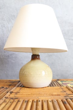 Ceramic Table Lamp attributed to Roland Zobel — France, 1970s, era Ruelland