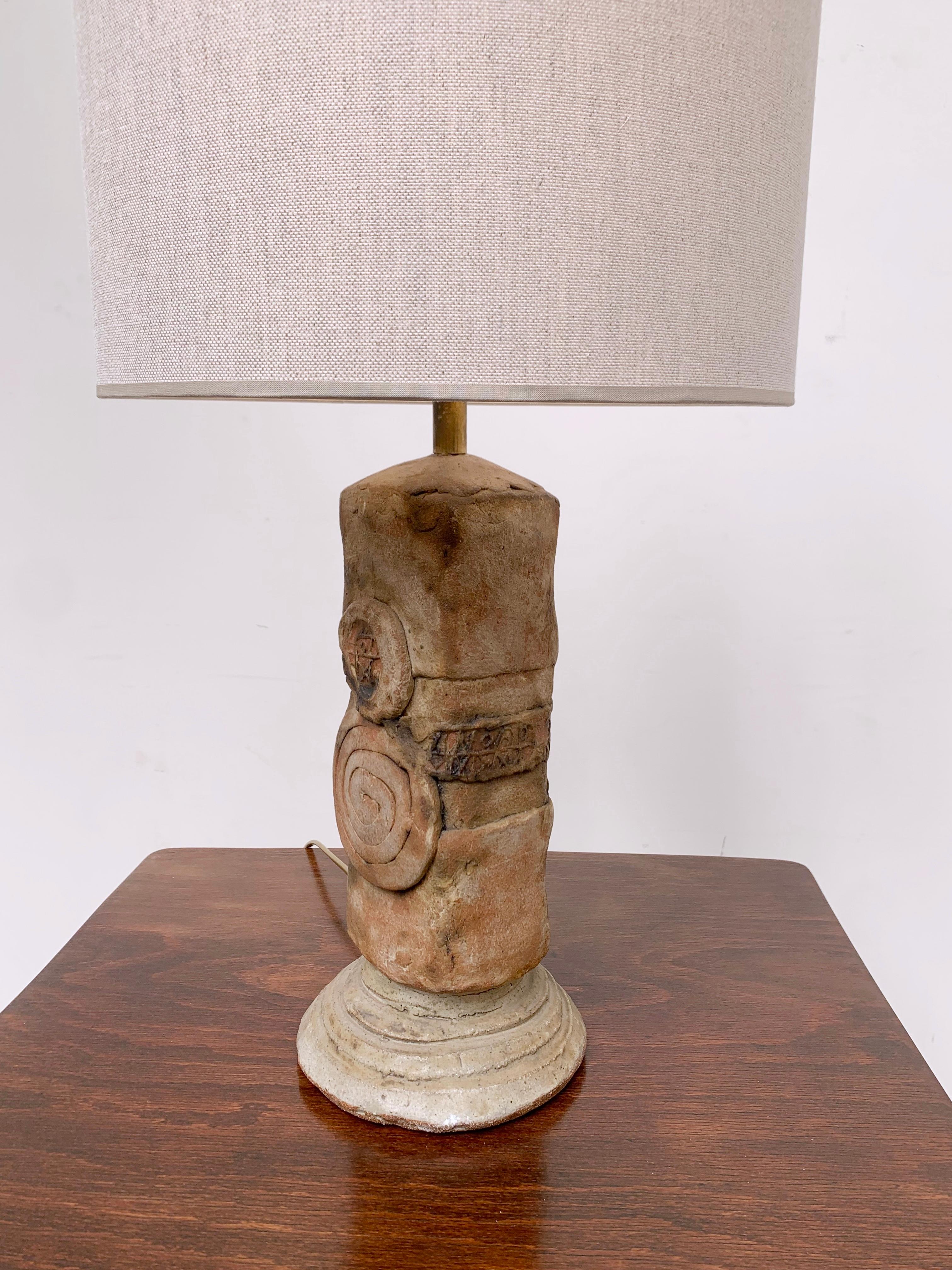 Lampe de bureau en céramique mi-siècle moderne, Belgique en vente 2