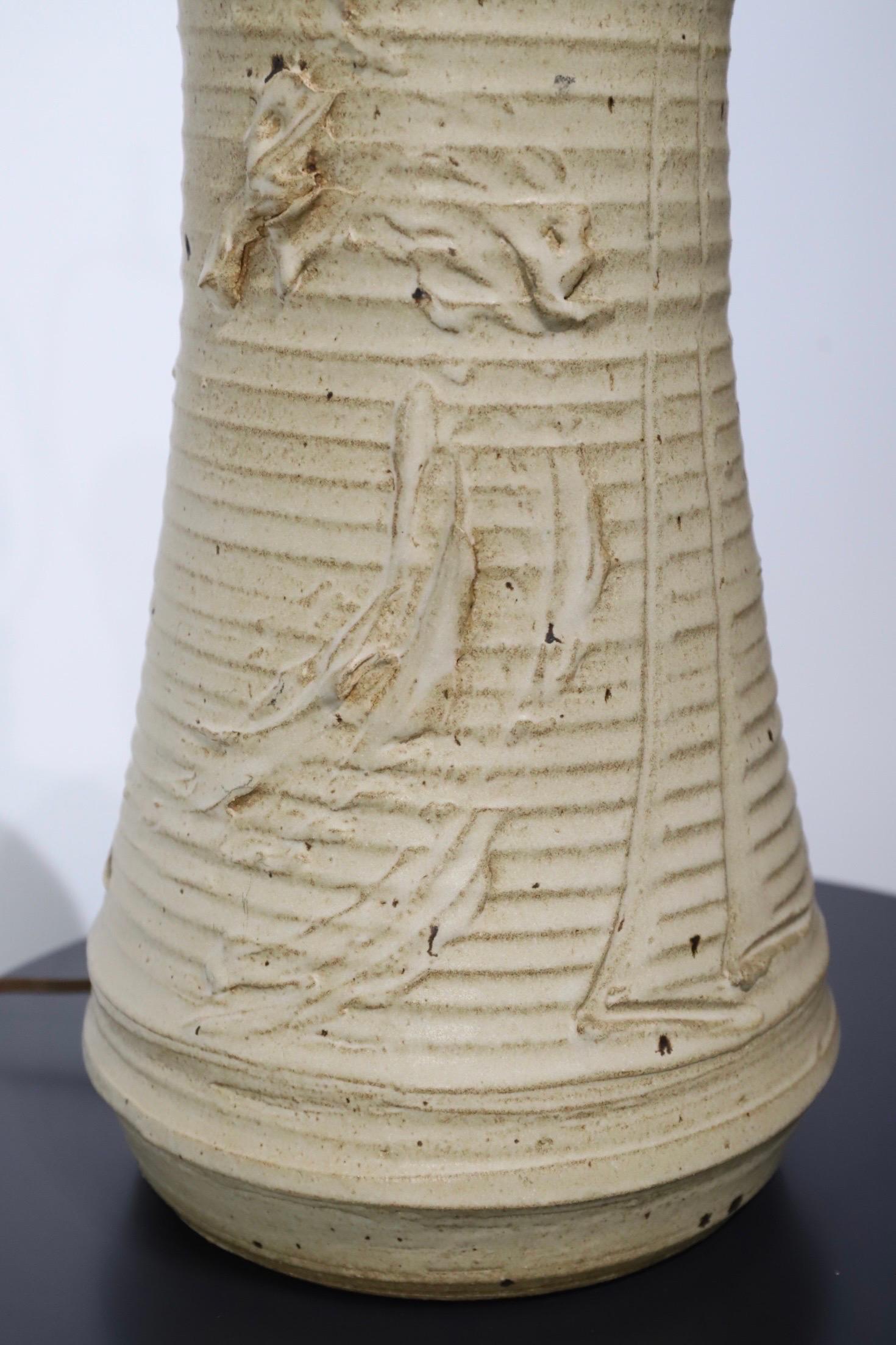 Ceramic Table Lamp Bob Kinzie Affiliated Craftsmen For Sale 7