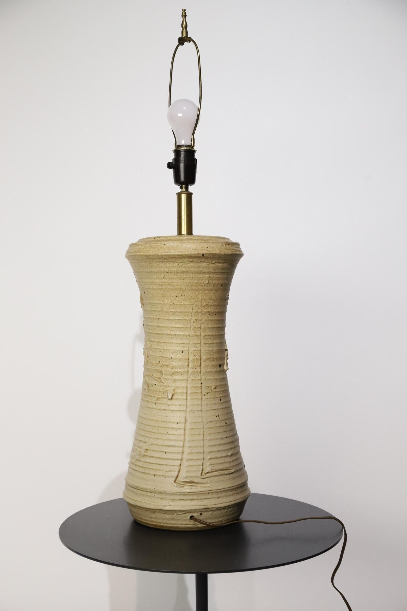 Lampe de table en céramique Bob Kinzie Affiliated Craftsmen en vente 2