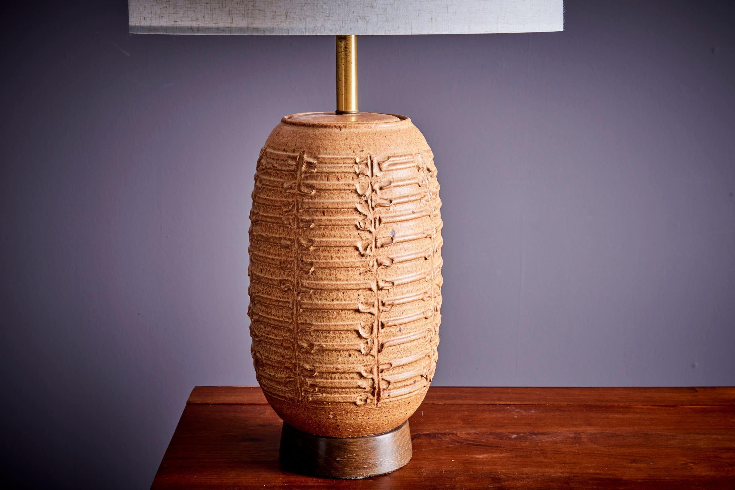 Ceramic Table Lamp by Affiliated Craftsmen Bob Kinzie, US, 1960s 2