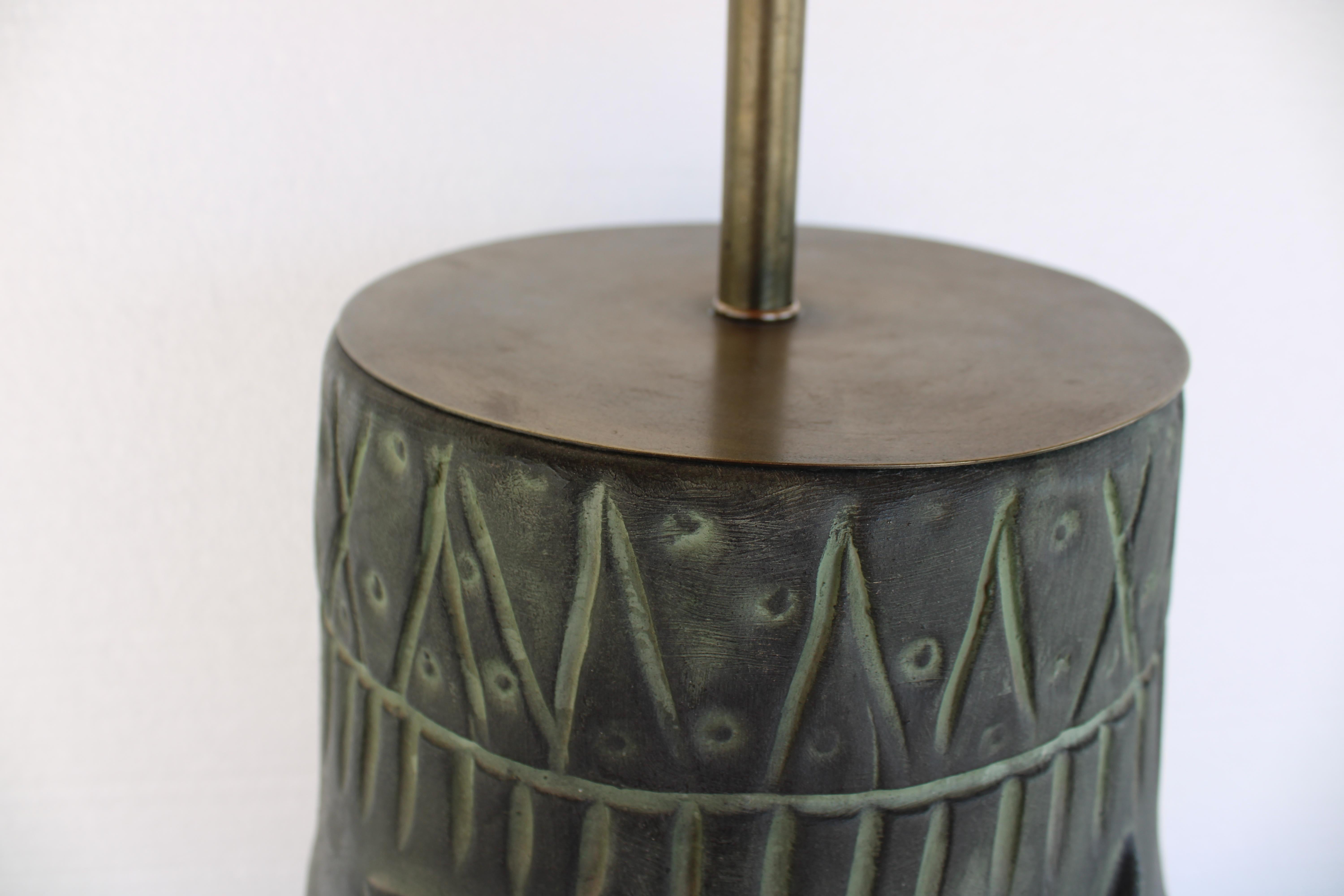 Lampe de table en céramique par Akron en vente 2