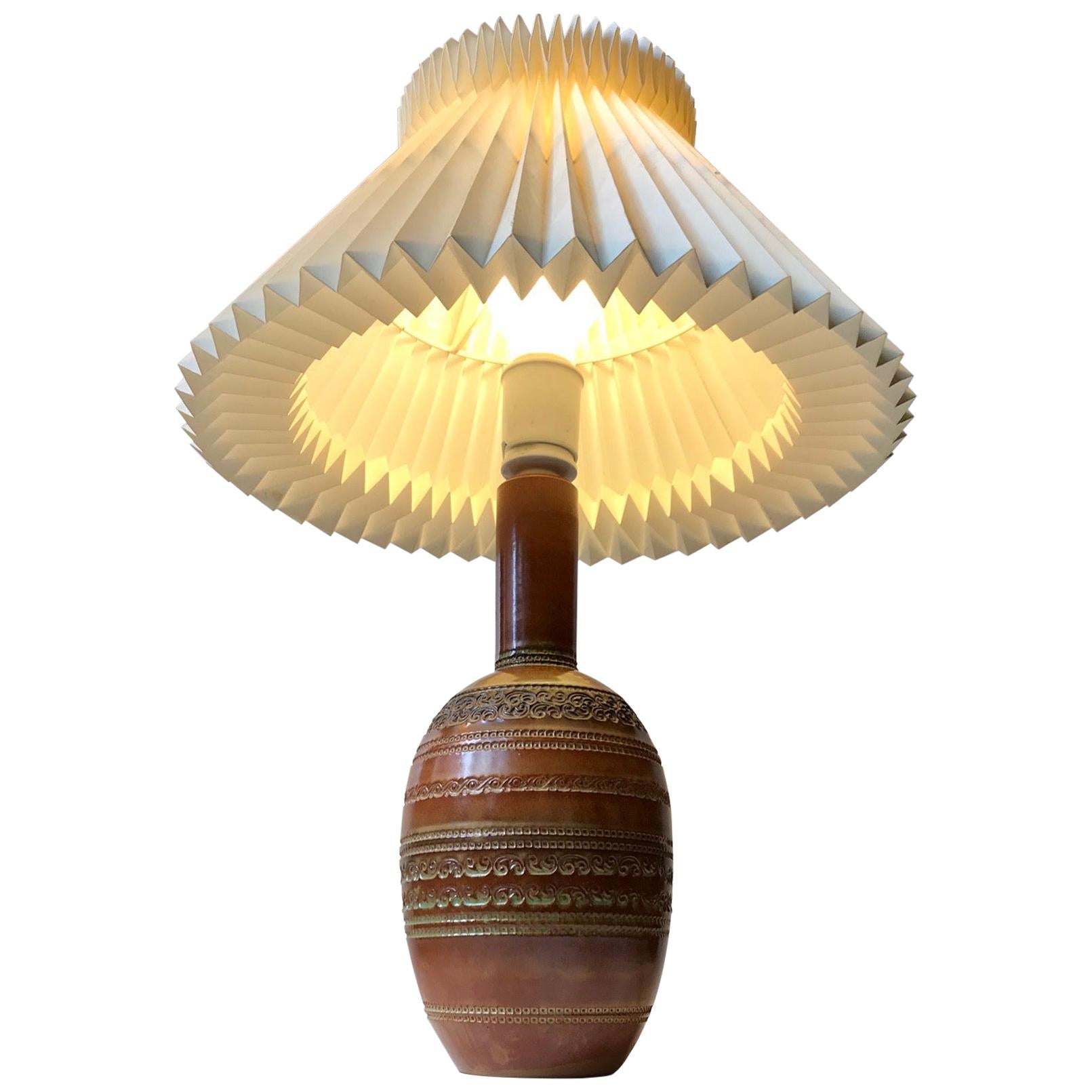 Ceramic Table Lamp by Aldo Londi for Bitossi, 1960s For Sale