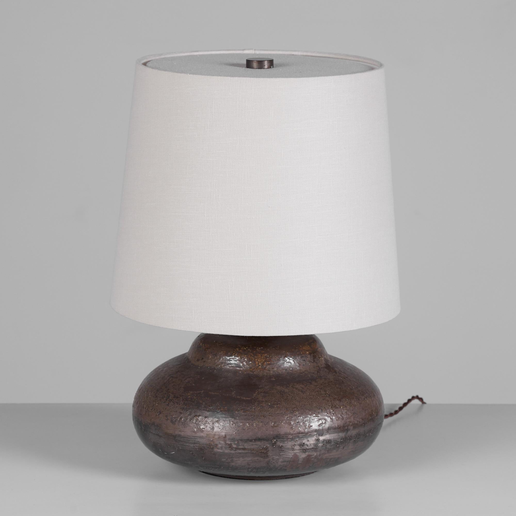 Mid-Century Modern Ceramic Table Lamp by Aldo Londi for Bitossi