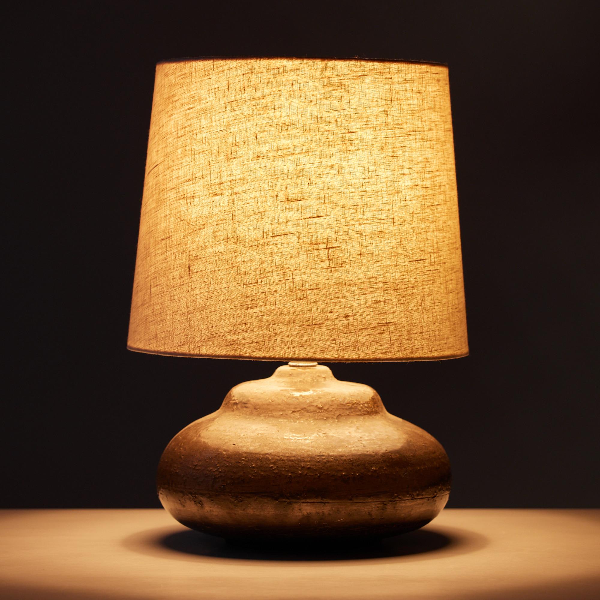 Italian Ceramic Table Lamp by Aldo Londi for Bitossi