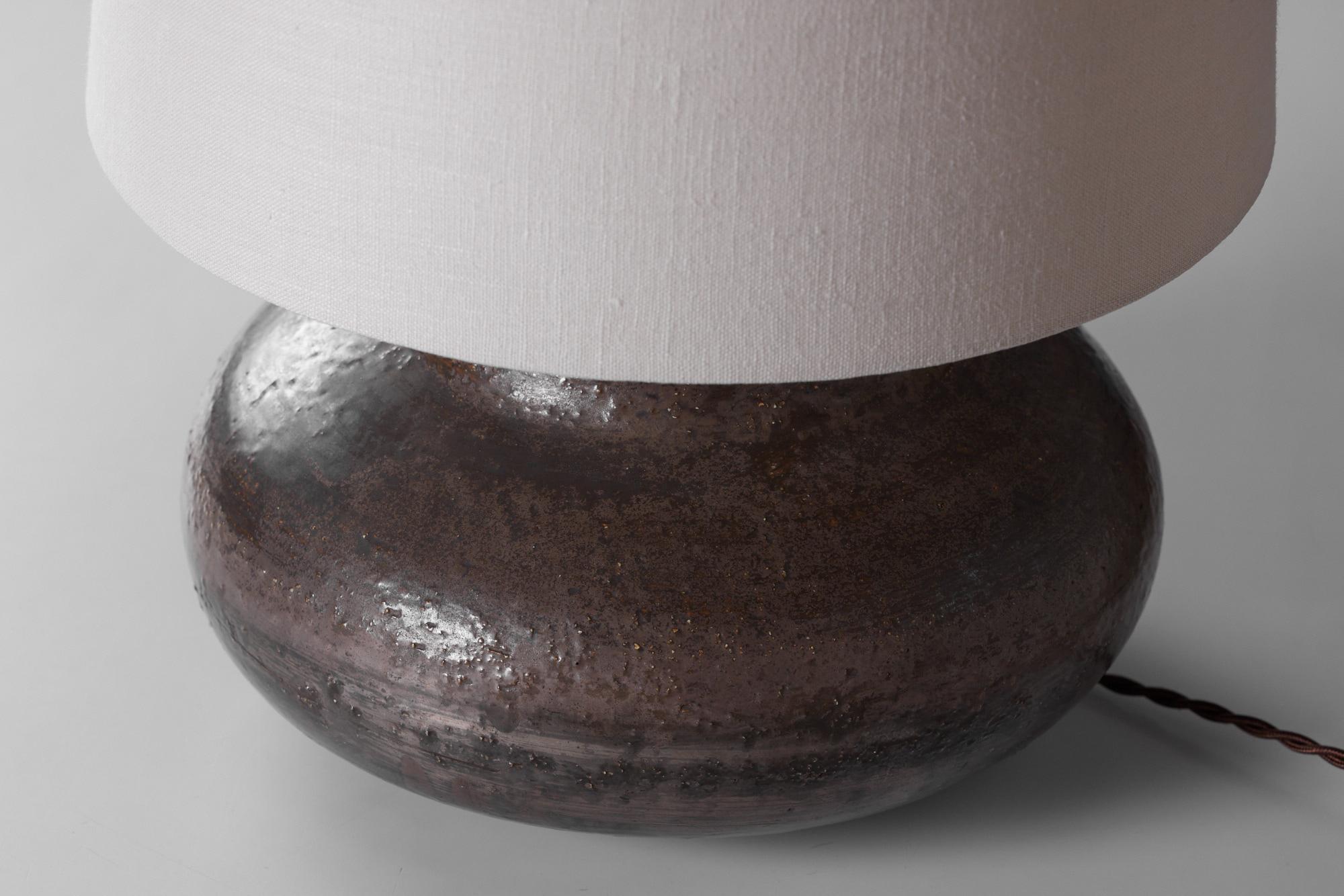 Glazed Ceramic Table Lamp by Aldo Londi for Bitossi