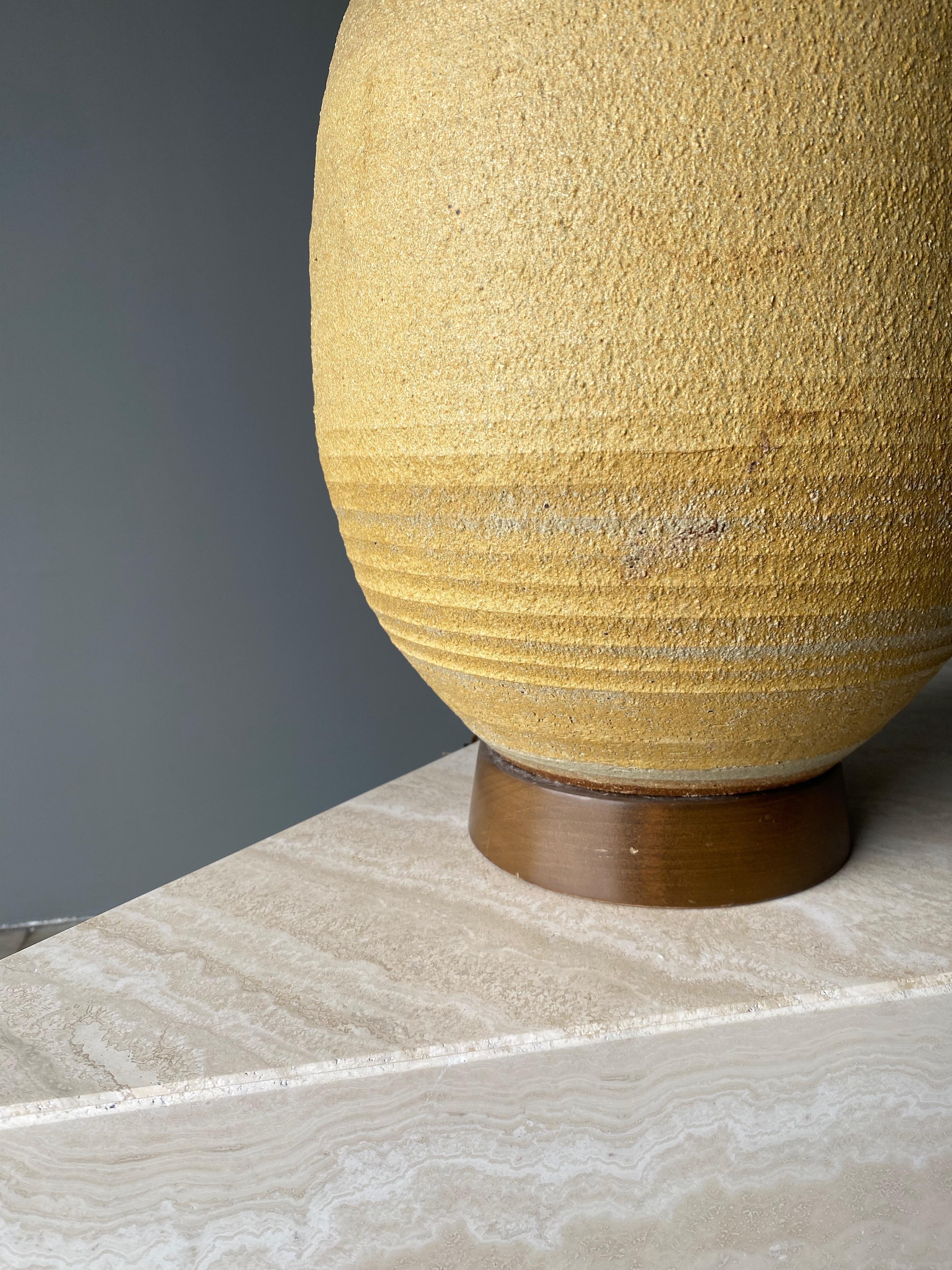 Ceramic Table Lamp by Bob Kinzie, 1970s 4