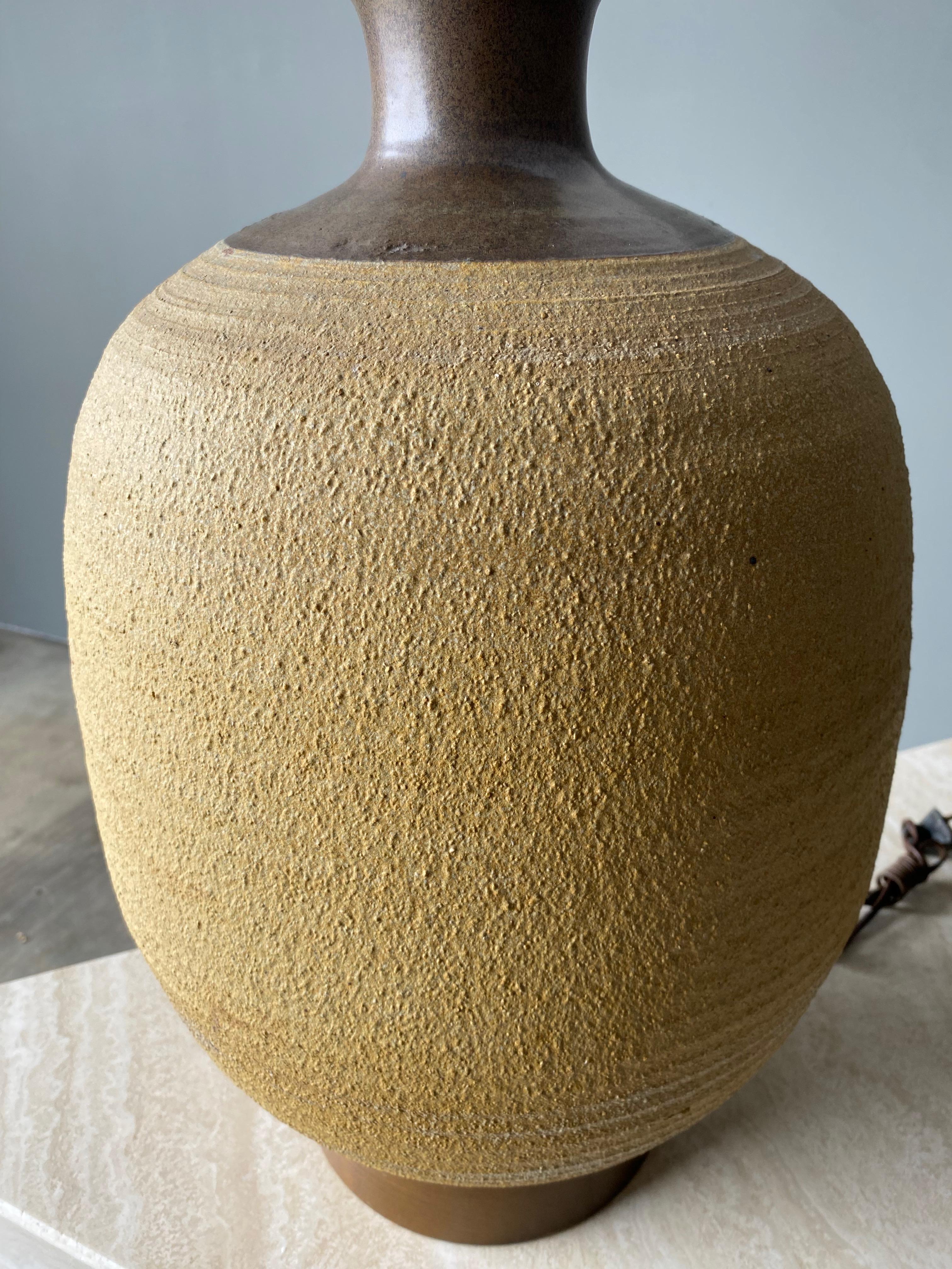 Ceramic Table Lamp by Bob Kinzie, 1970s 6
