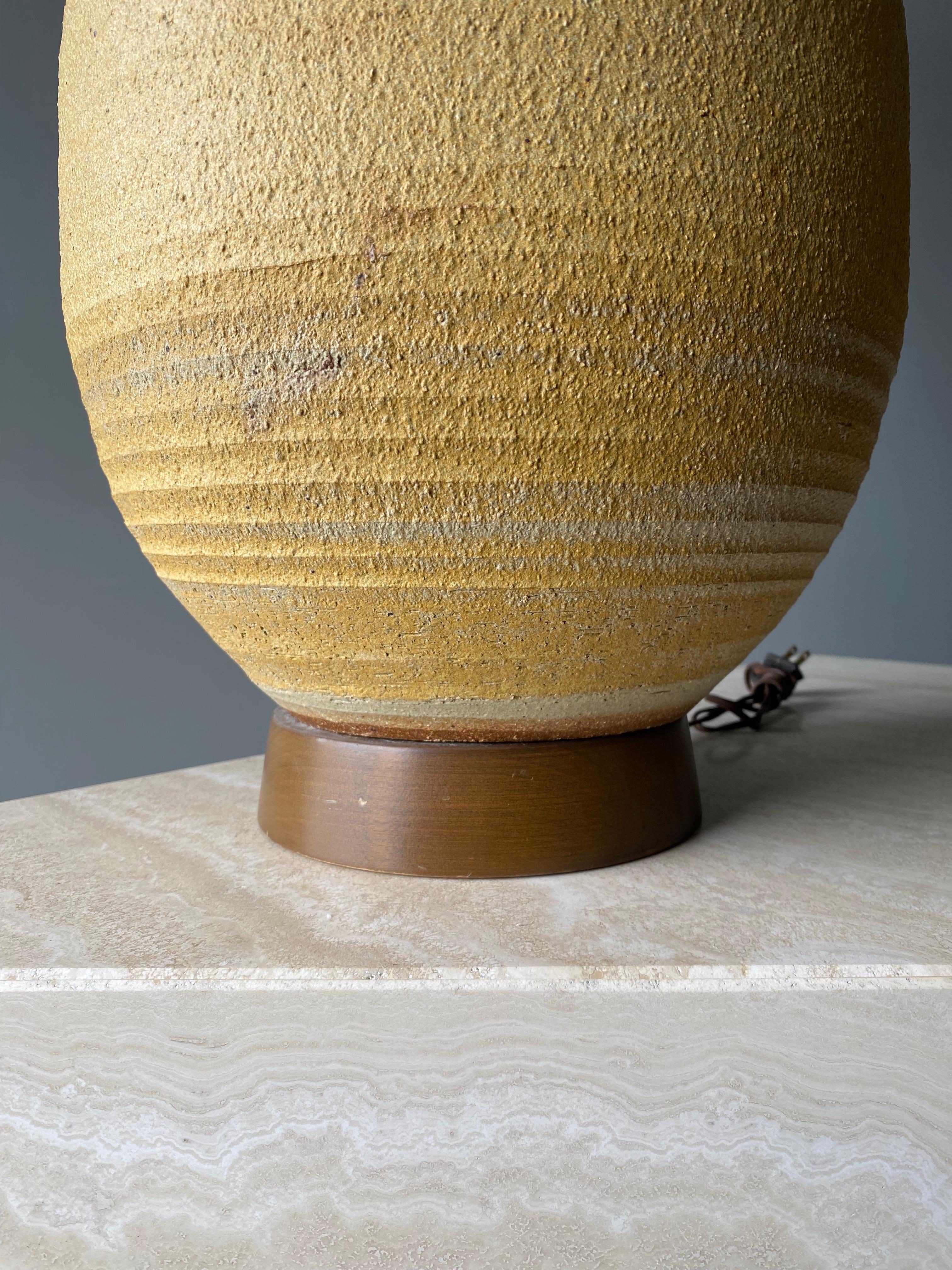 Ceramic Table Lamp by Bob Kinzie, 1970s 7