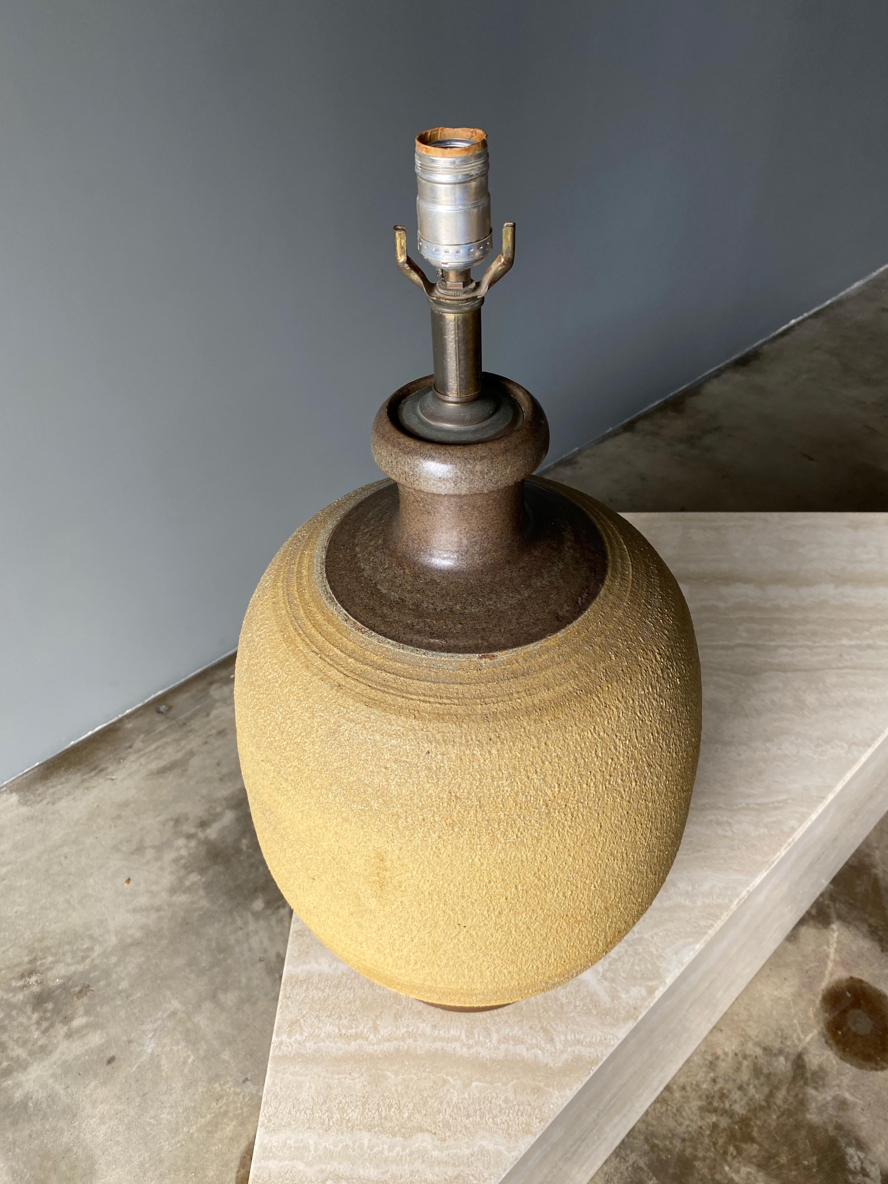 Ceramic Table Lamp by Bob Kinzie, 1970s 8