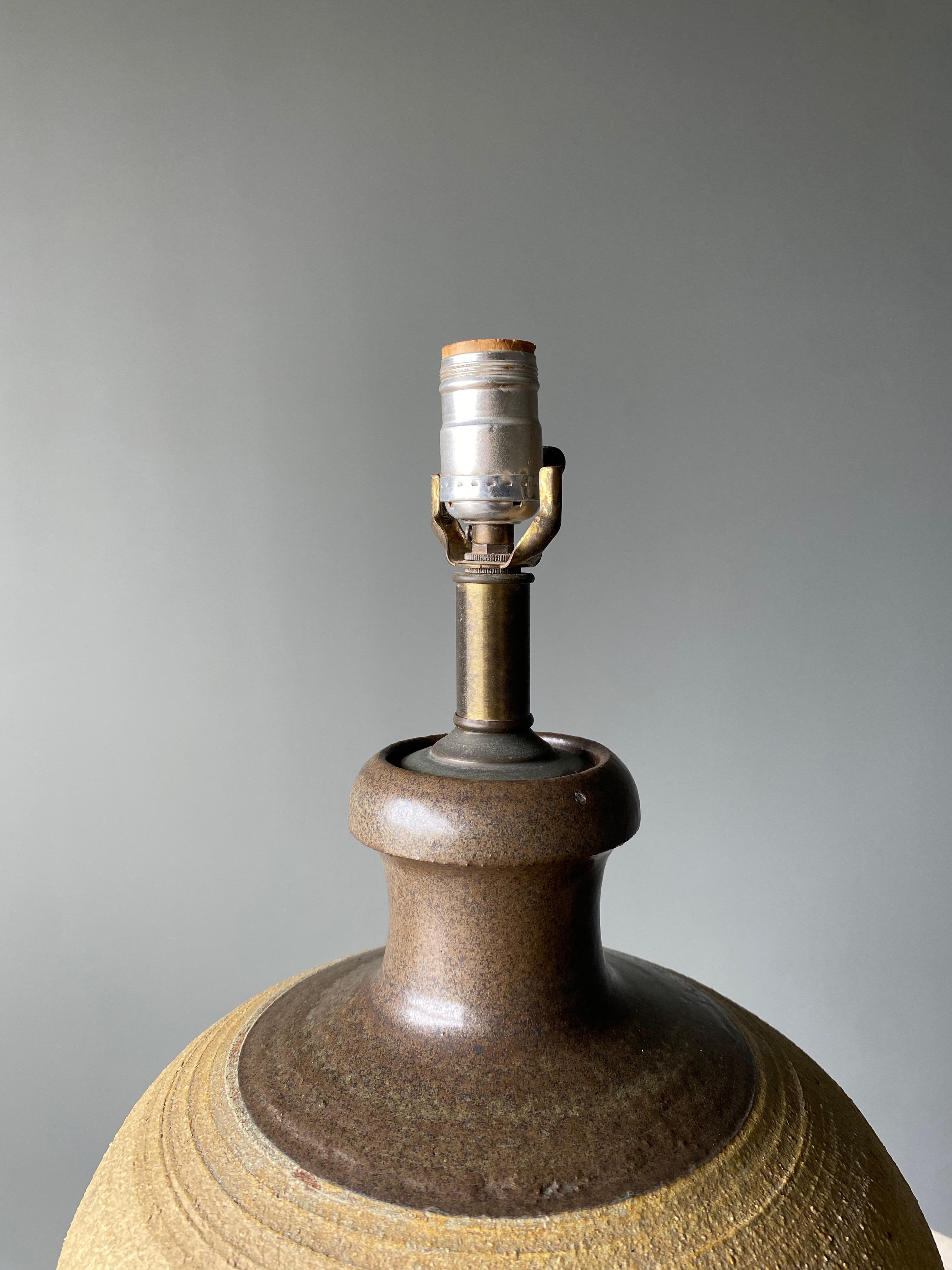 Ceramic Table Lamp by Bob Kinzie, 1970s 9