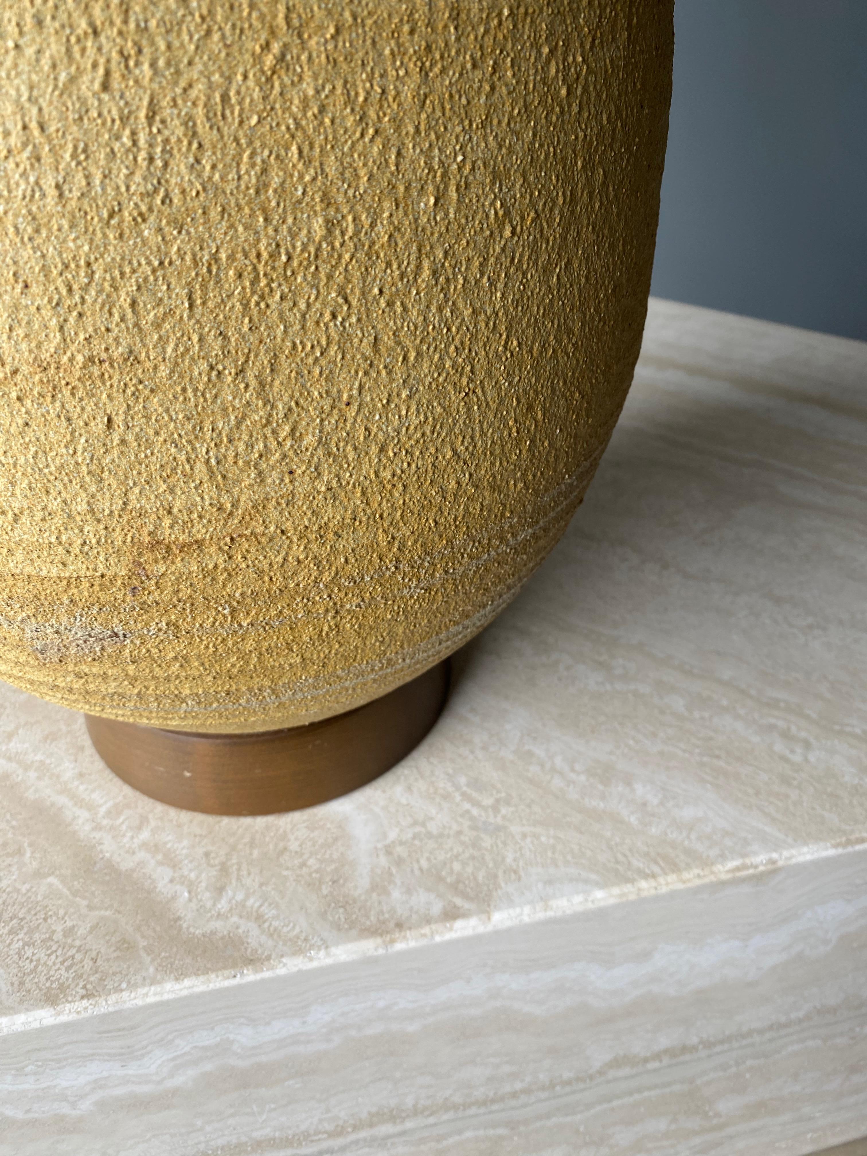 20th Century Ceramic Table Lamp by Bob Kinzie, 1970s
