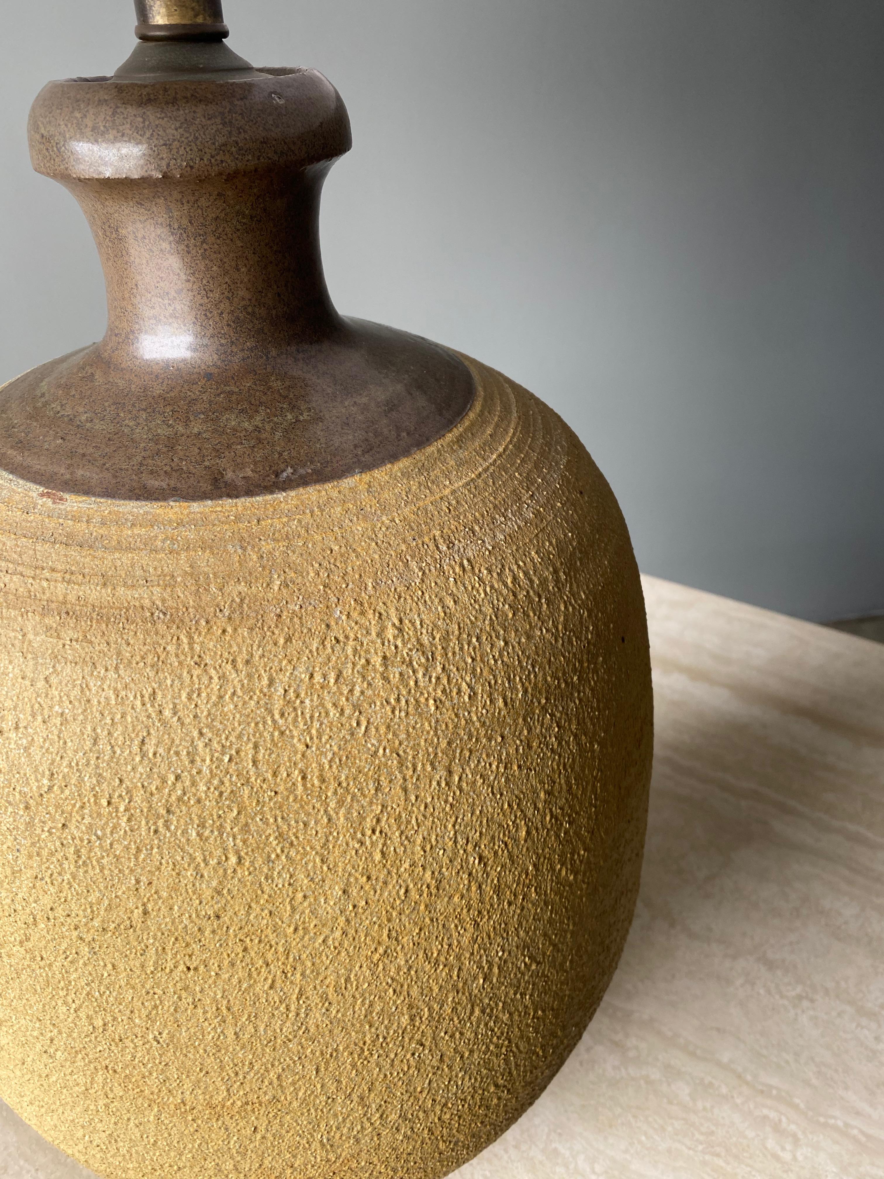 Ceramic Table Lamp by Bob Kinzie, 1970s 1