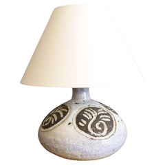 Ceramic Table Lamp by Boris Kassianoff —  France, circa 1960, era Capron