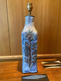 Ceramic Table Lamp by Boris Kassianoff, Vallauris, France, 1950s