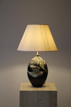 Keramik-Tischlampe von Bruno H’Rdy, La Borne, 1970er Jahre