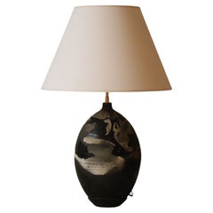 Keramik-Tischlampe von Bruno H’Rdy, La Borne, 1970er Jahre