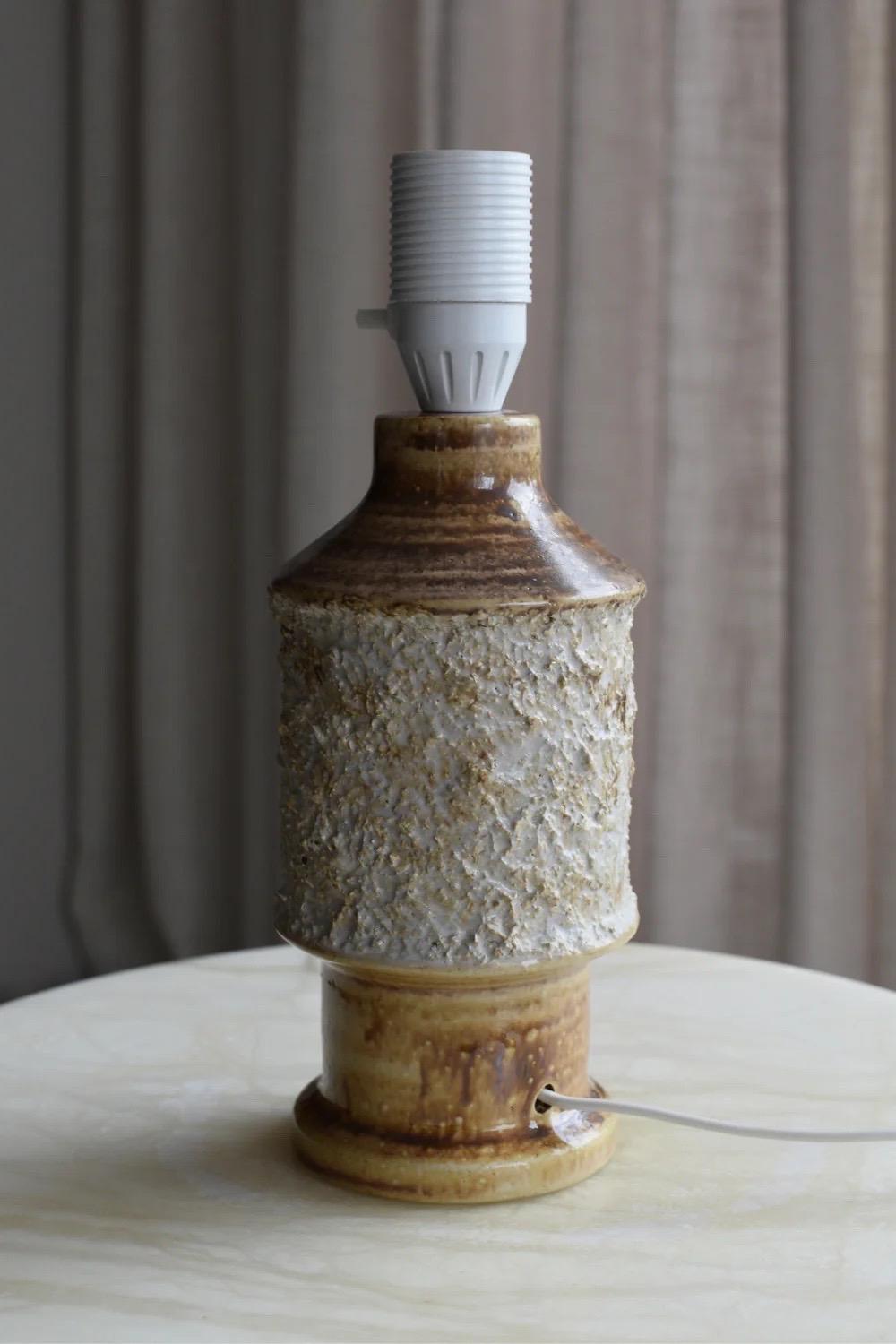Ceramic Table Lamp by Bruno Karlsson for Ego Ateljé In Good Condition For Sale In Göteborg, SE