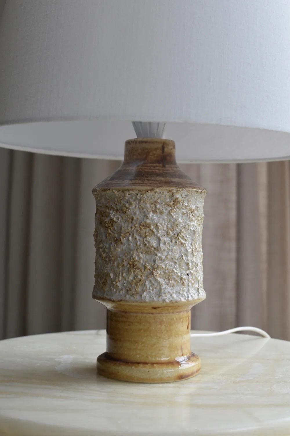 Late 20th Century Ceramic Table Lamp by Bruno Karlsson for Ego Ateljé For Sale