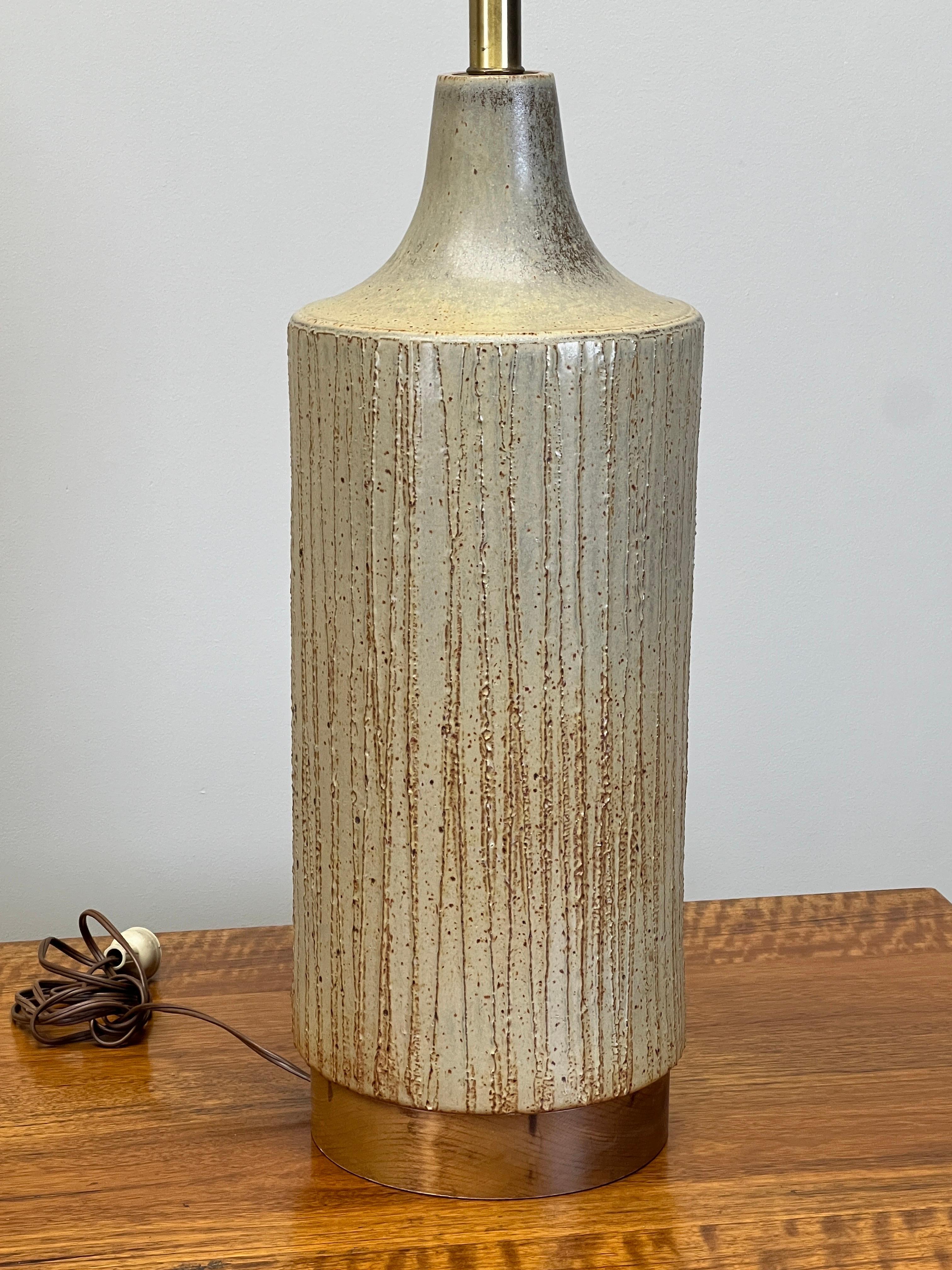 Ceramic Table Lamp by David Cressey For Sale 8