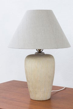 Ceramic Table Lamp by Edgar Böckman, Sweden, 1930s