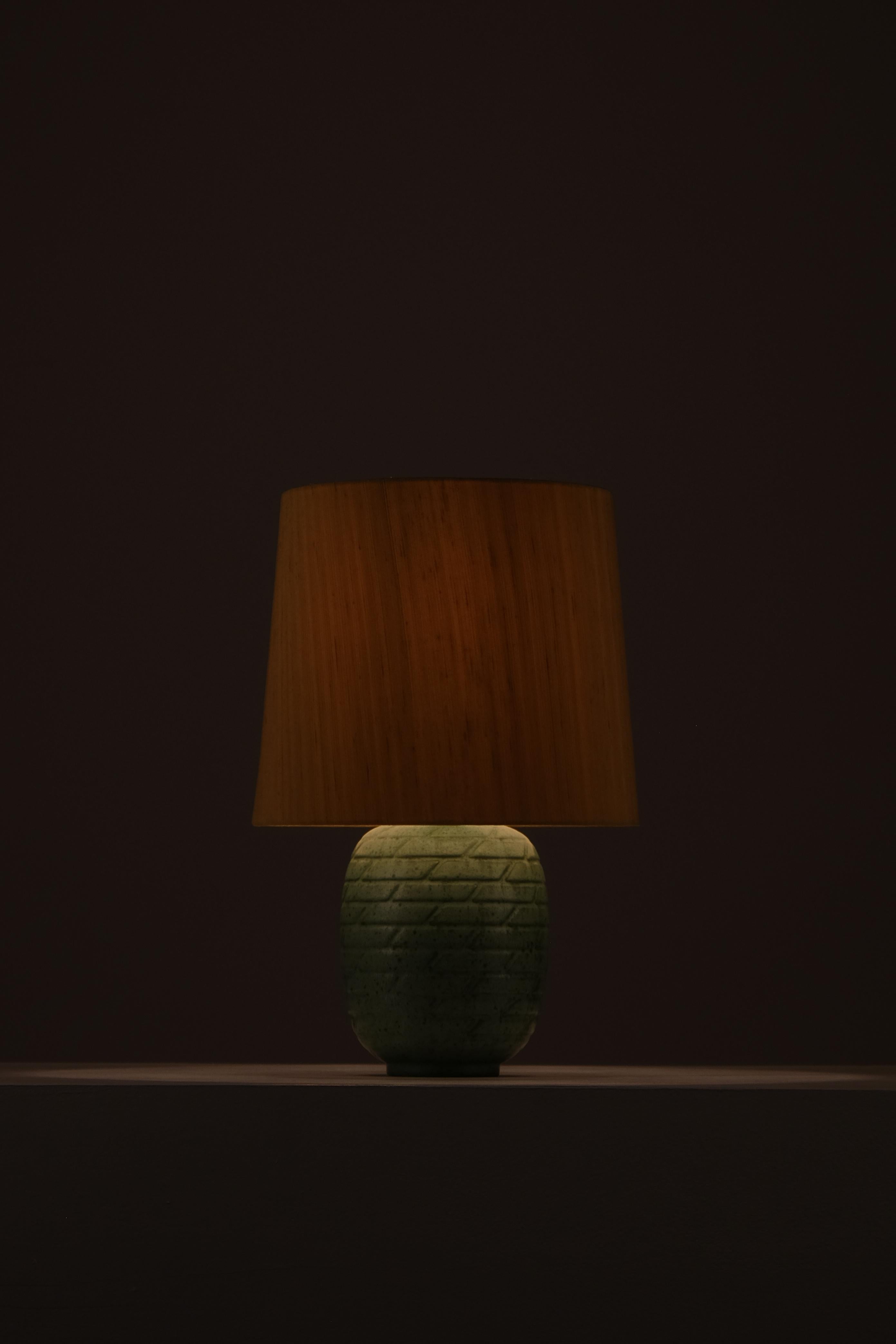 Ceramic table lamp produced by Gefle, Sweden, 1940s.
Very good condition.
