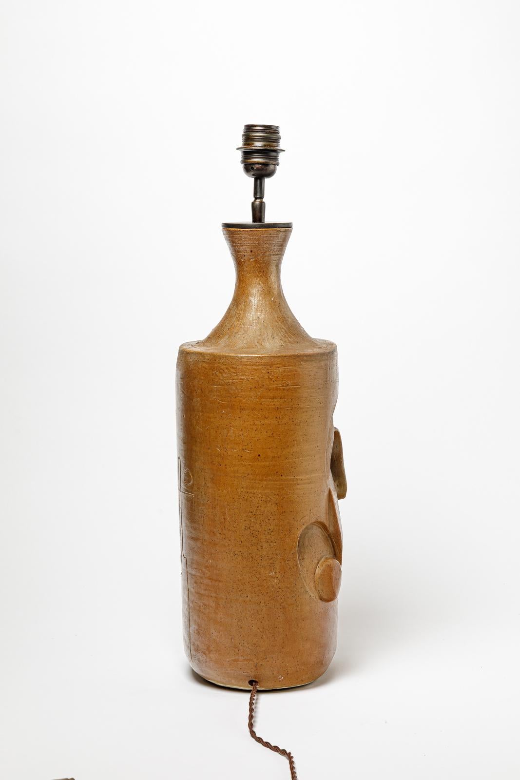 20ième siècle Lampe de table en céramique de Georges Martin, vers 1970-1980. en vente
