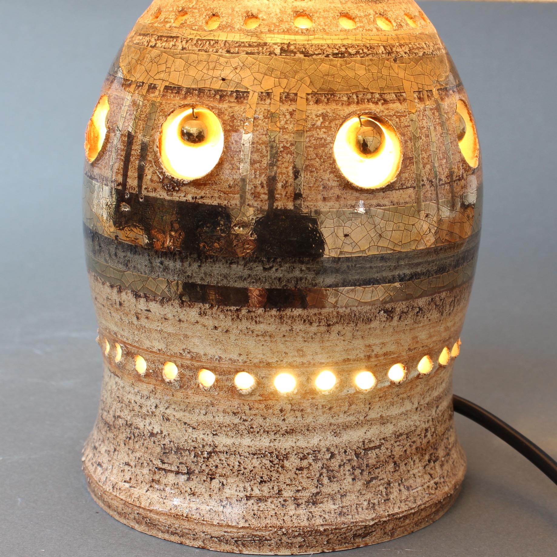 Late 20th Century Ceramic Table Lamp by Georges Pelletier, circa 1970s