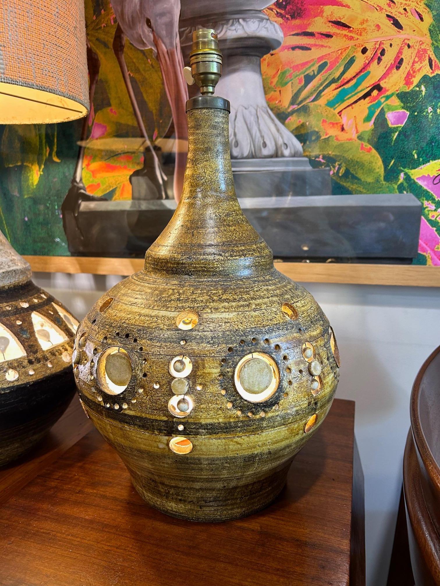 Keramische Tischlampe von Georges Pelletier, Frankreich, 1950er Jahre im Zustand „Gut“ im Angebot in Paris, FR