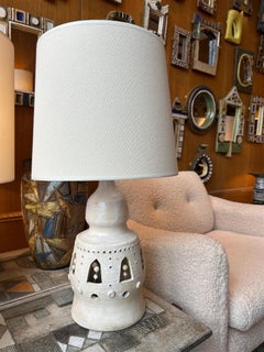 Ceramic table lamp by Georges Pelletier, France, 1970's