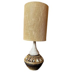 Ceramic table lamp by Georges Pelletier, France, 1970
s