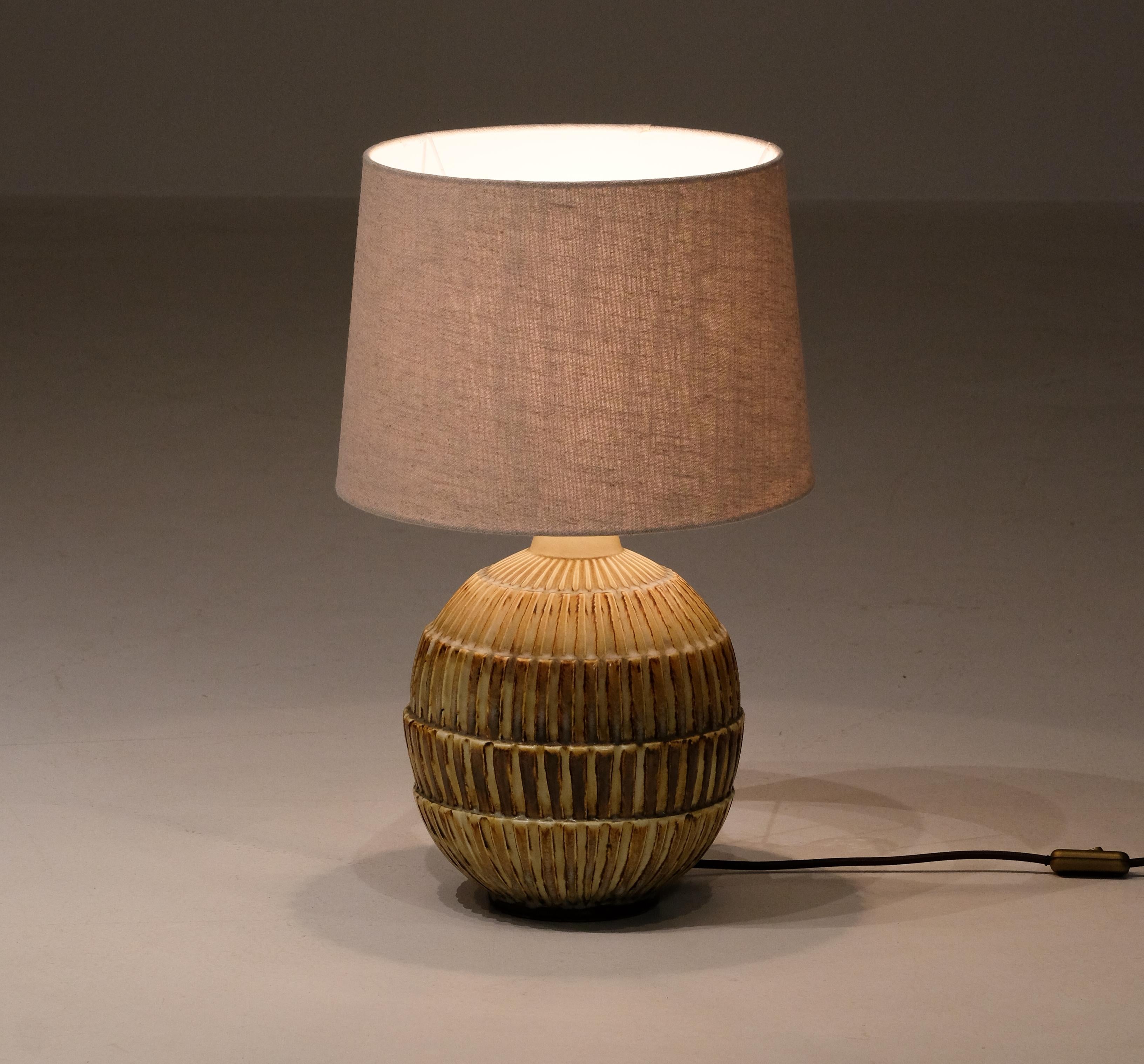 Ceramic Table Lamp by Gertrud Lönegren, Rörstrand, 1930s 5