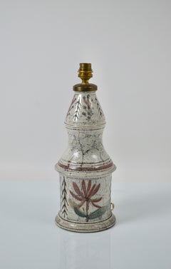 Lampada da tavolo in ceramica di Gustave Reynaud dell'Atelier A Le Mûrier, Francia, anni '50