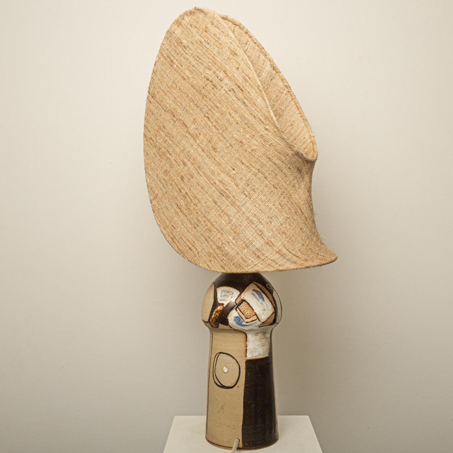 Ceramic Table Lamp by Hanne G. Salamon, 1970 For Sale 10