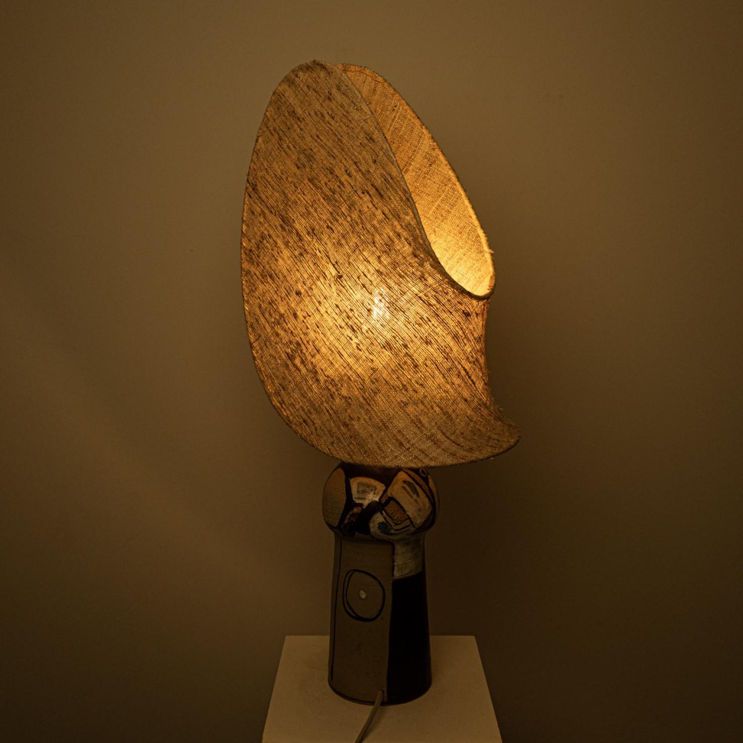 Keramik-Tischlampe von Hanne G. Salamon, 1970 im Angebot 12