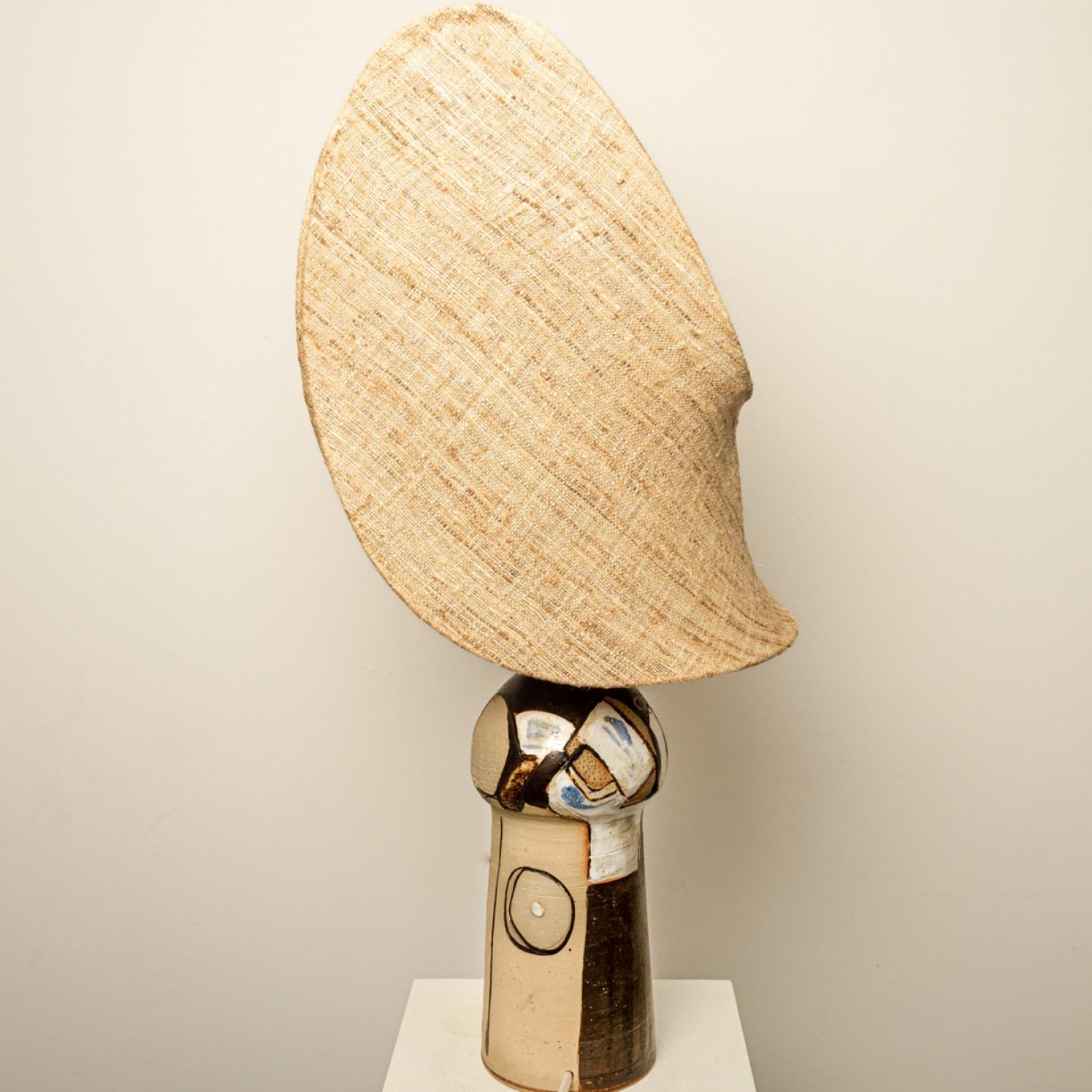 Keramik-Tischlampe von Hanne G. Salamon, 1970 (Sonstiges) im Angebot