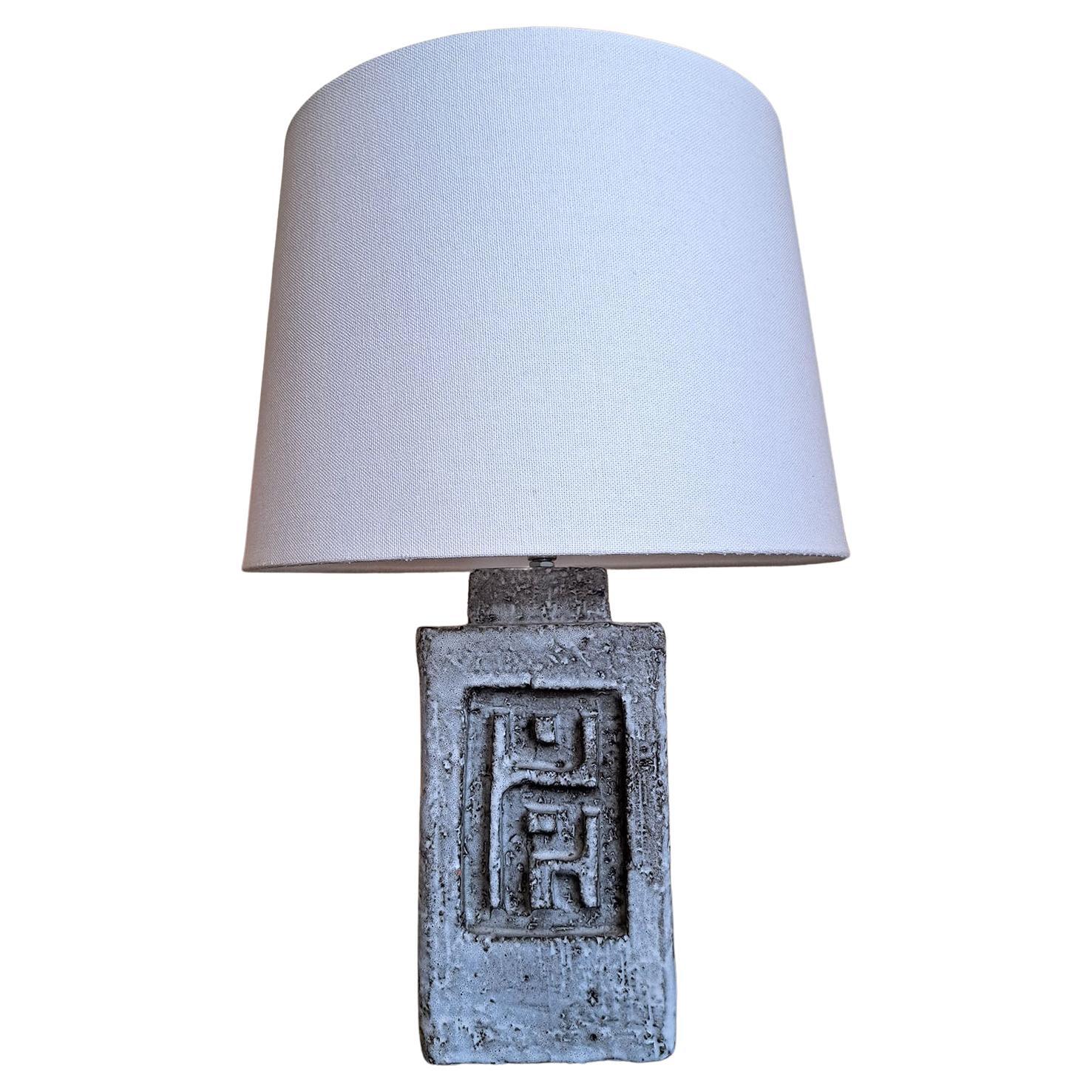Ceramic Table Lamp by Huguette and Marius Bessone, to Vallauris, circa 1970 For Sale