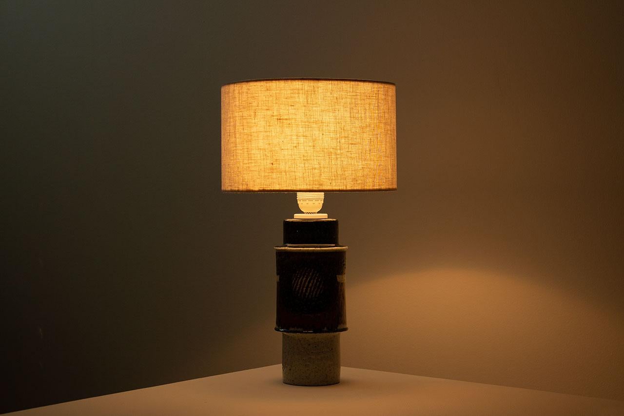 Stoneware Ceramic Table Lamp by Inger Persson for Rörstrand, Sweden