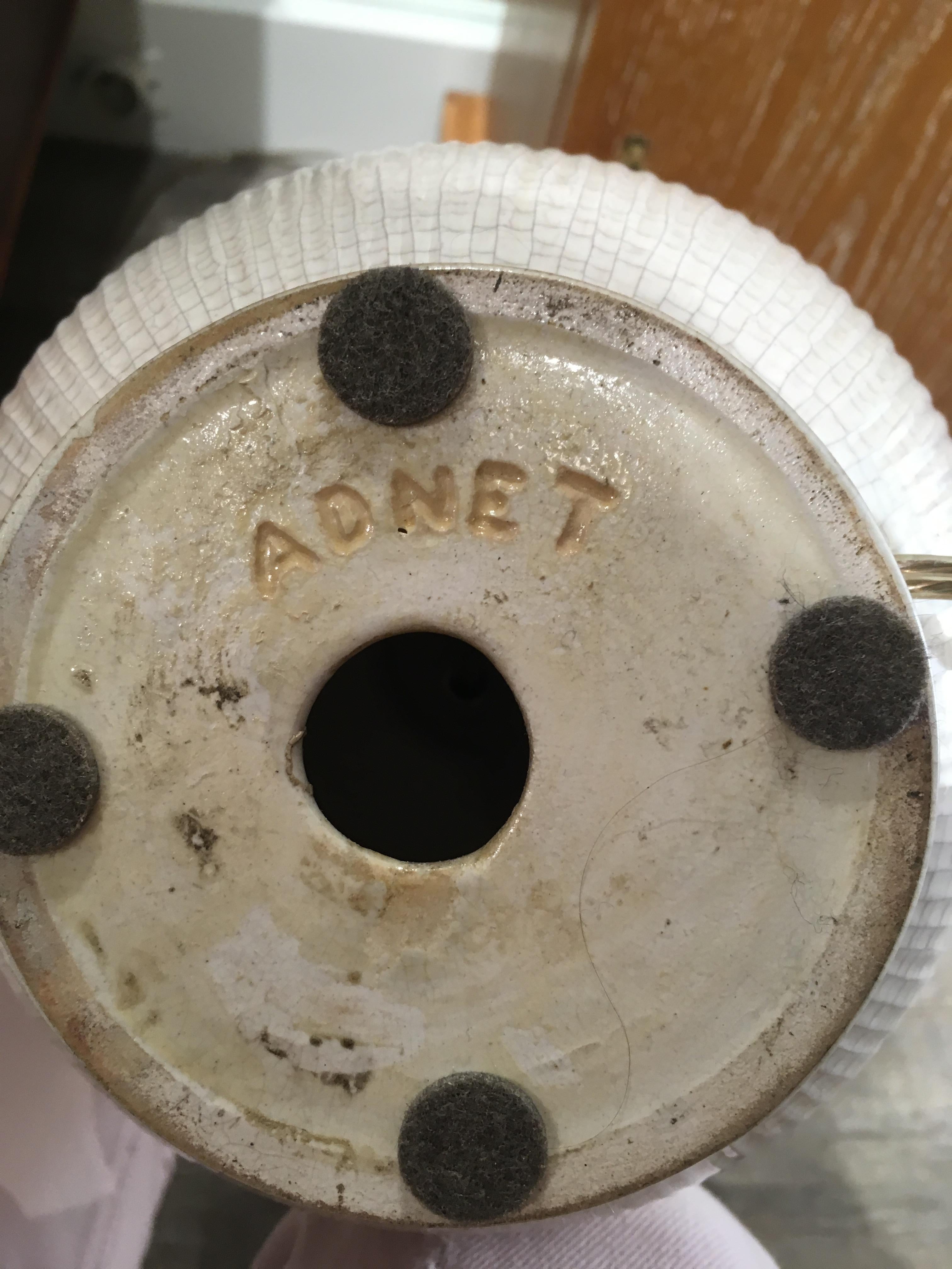 Ceramic Table Lamp by Jacques Adnet In Good Condition In Paris, FR